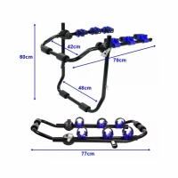 Suport pentru 3 biciclete cu prindere pe haion/portbagaj, Goodyear GY910010